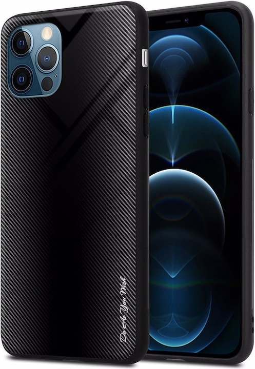 Productafbeelding Cadorabo TPU gestreepte glasplaat (Apple iPhone 12, Realme 12 Pro+)