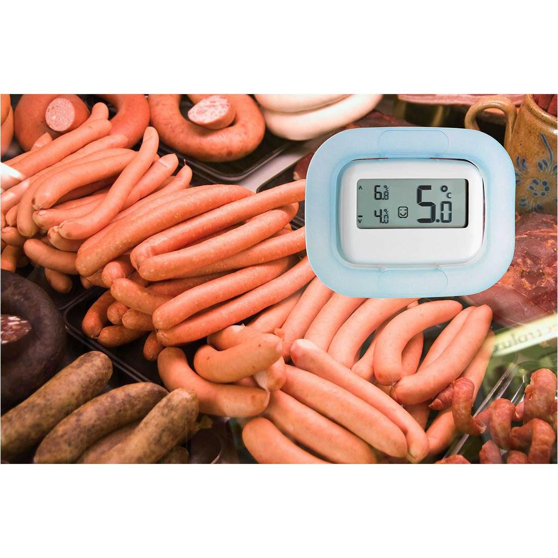 Thumbnail - TFA Digitales Thermometer, Kühlschrank Zubehör, Blau