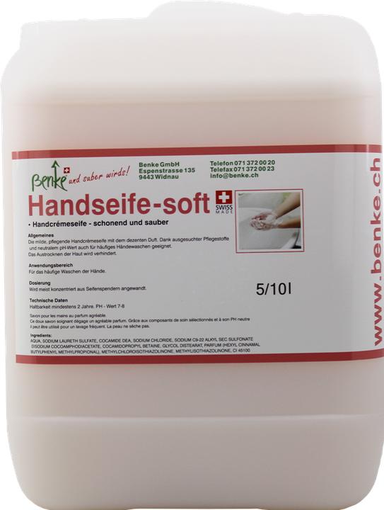 Actual product image Benke Hand soap SOFT - gentle and clean - 10 litres (Liquid soap, 10000 ml)