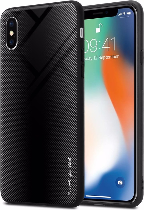 Productafbeelding Cadorabo TPU gestreepte glasplaat (Apple iPhone X)