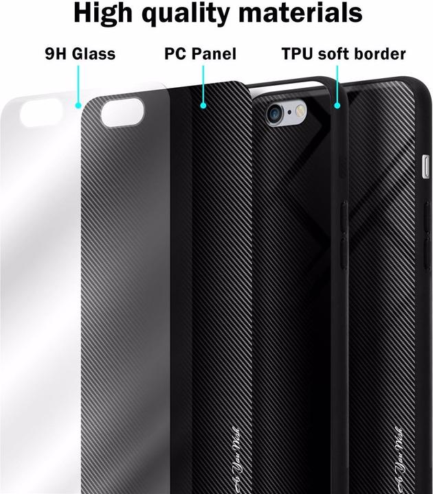 Immagine prodotto Cadorabo Copertura di vetro a strisce in TPU (Apple iPhone 6 Plus)