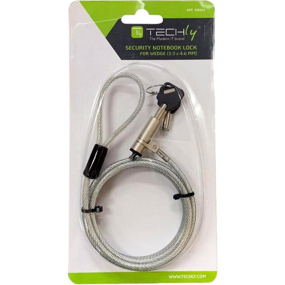 Thumbnail - Techly IQ-LOK-13-KT, Notebook Security, Silber