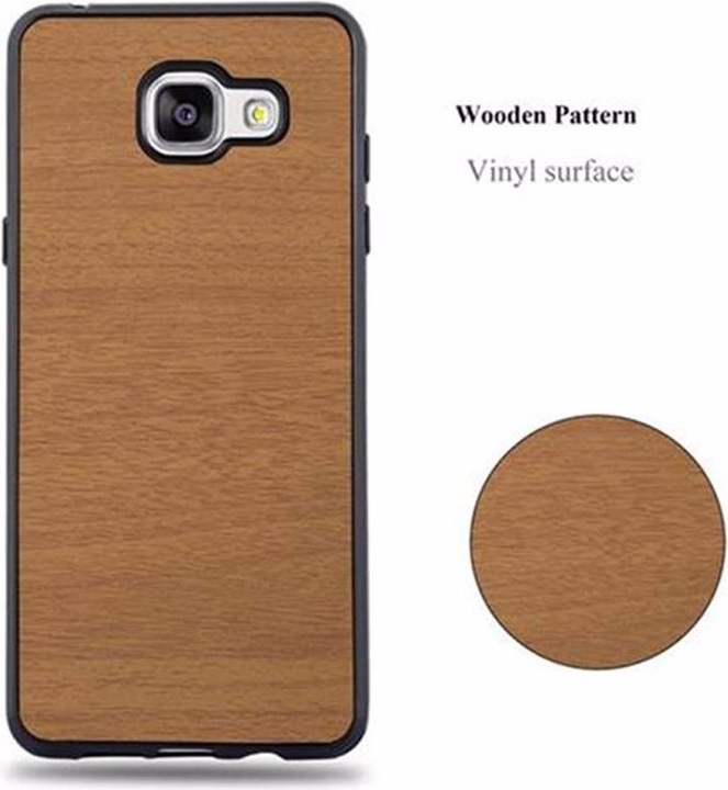 Actual product image Cadorabo TPU Wooden Cover (Samsung Galaxy A3 (2016))