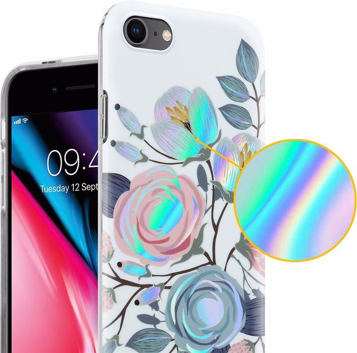Produktbild Cadorabo IMD TPU Bunte Blumen & Blätter Cover (Apple iPhone 7, Apple iPhone SE (2nd Gen))