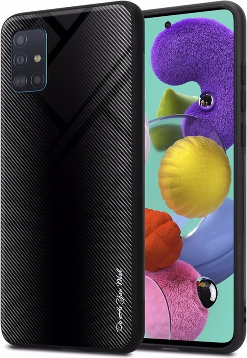 Productafbeelding Cadorabo TPU gestreepte glasplaat (Samsung Galaxy M40)