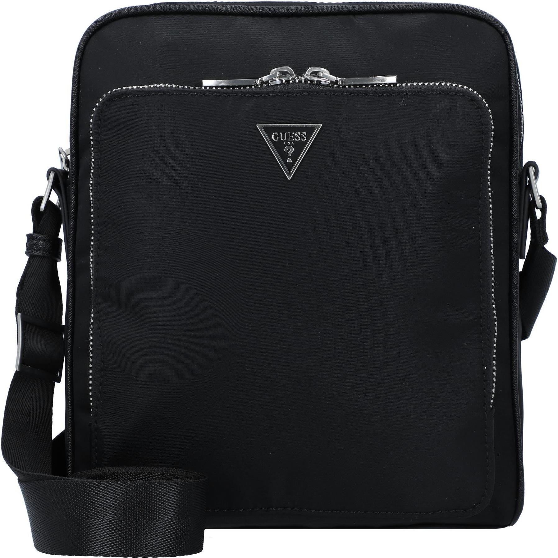 Guess, Handtasche, Milano Umhängetasche 21 cm, Schwarz