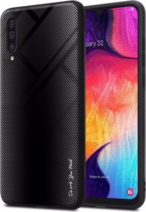 Productafbeelding Cadorabo TPU gestreepte glasplaat (Samsung Galaxy A30, Samsung Galaxy A50)