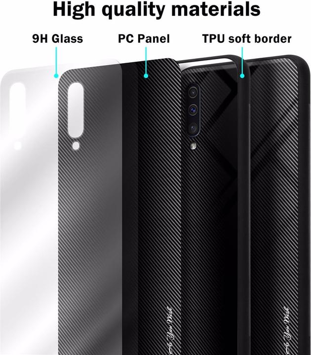Image du produit Cadorabo TPU Couverture en verre rayé (Samsung Galaxy A30s, Samsung Galaxy A50s)