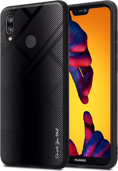 Productafbeelding Cadorabo TPU gestreepte glasplaat (Huawei Nova 3E)
