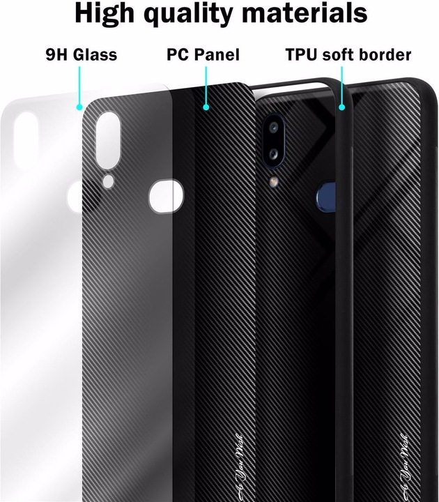 Productafbeelding Cadorabo TPU gestreepte glasplaat (Samsung Galaxy A10s, Samsung Galaxy M01s)