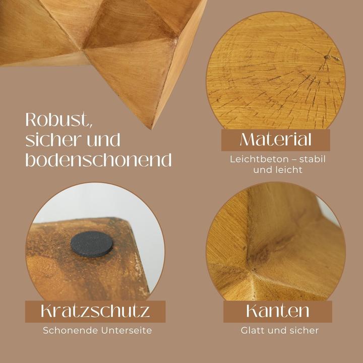 Actual product image Hermex Outdoor-Tisch Gartentisch Akzenttisch Beistelltisch Dekotisch