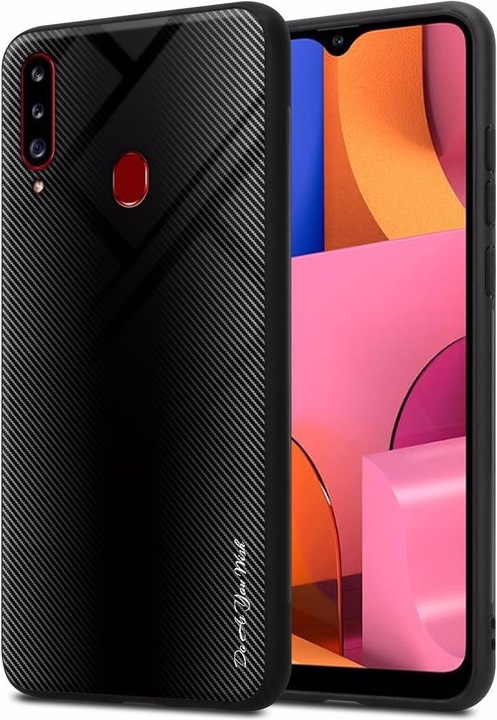 Productafbeelding Cadorabo TPU gestreepte glasplaat (Samsung Galaxy A20)