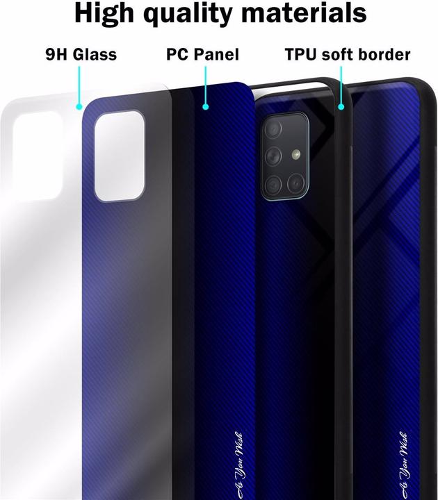 Immagine prodotto Cadorabo Copertura di vetro a strisce in TPU (Samsung Galaxy A71)