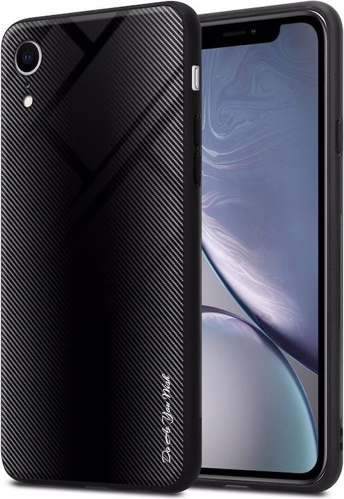 Productafbeelding Cadorabo TPU gestreepte glasplaat (Apple iPhone XR)
