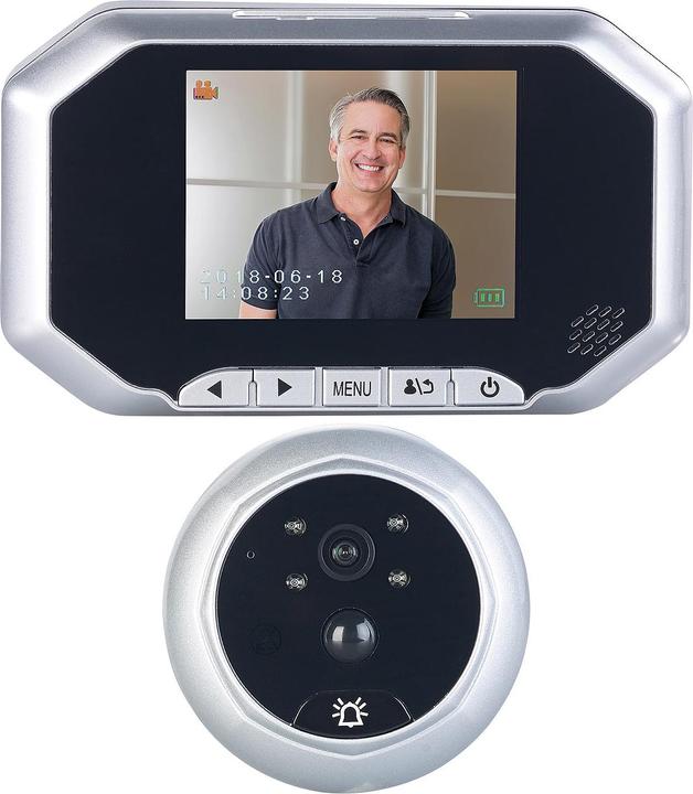 Produktbild Somikon Digitale Türspion-Kamera mit PIR, Aufnahme und Nachtsicht