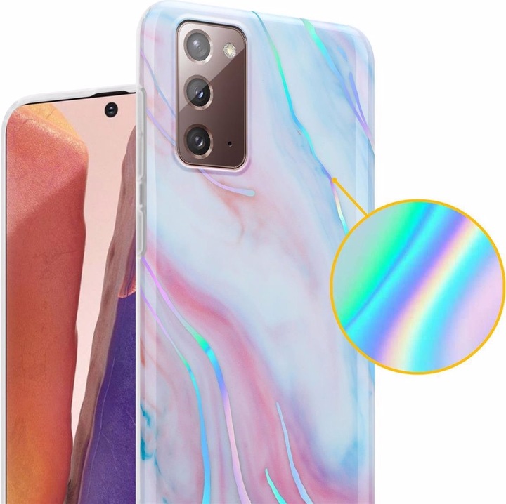 Actual product image Cadorabo IMD TPU Colorful Marble Cover (Samsung Galaxy Note 20)