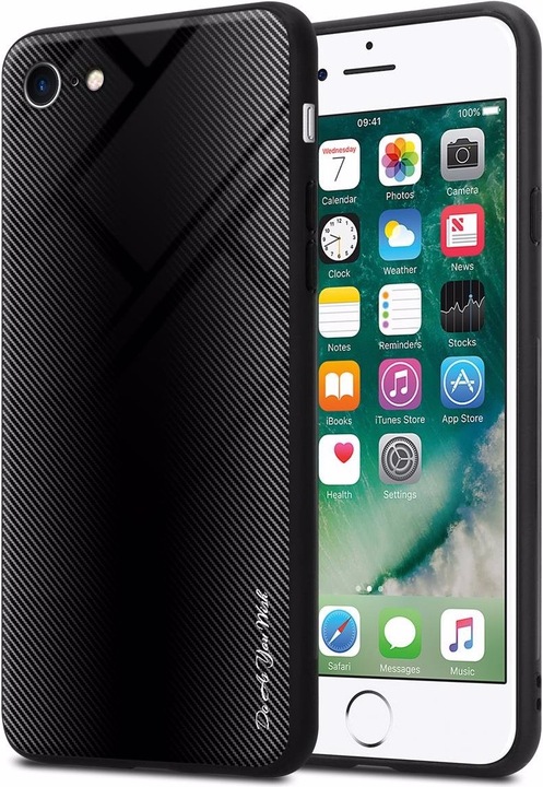 Produktbild Cadorabo TPU Gestreiftes Glas Cover (Apple iPhone 7, Apple iPhone SE (2nd Gen))