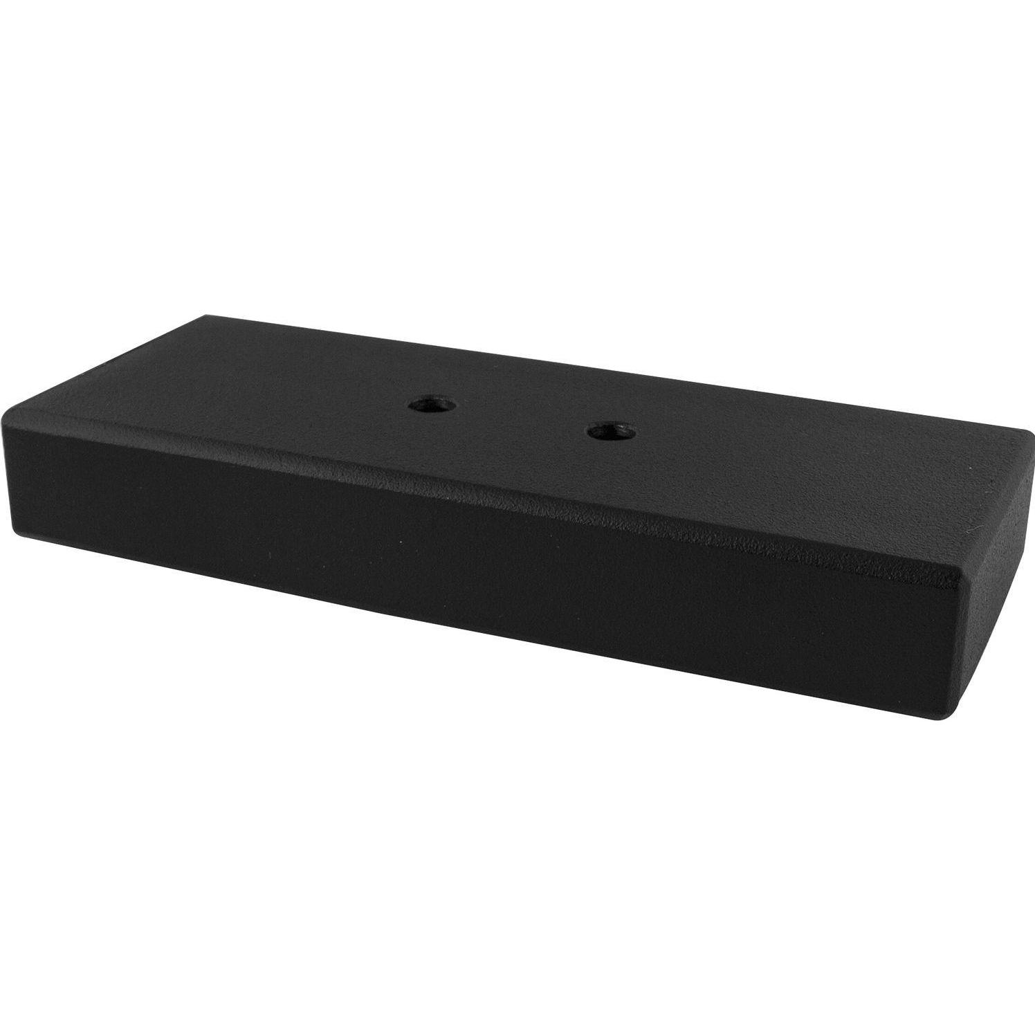 Simausrom, Tischbeine + Tischgestell, Dekorfuss Breite 40 mm, Länge 200 mm, Edelstahl/schwarz