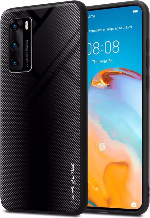 Productafbeelding Cadorabo TPU gestreepte glasplaat (Huawei P40)