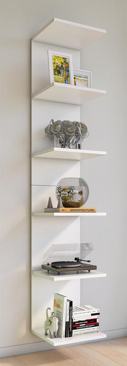 Produktbild VCM Holz Kinderregal Bücherregal Kinder Wandregal Hängeregal Wandboard Regal Kidos (35 x 30 x 180 cm)