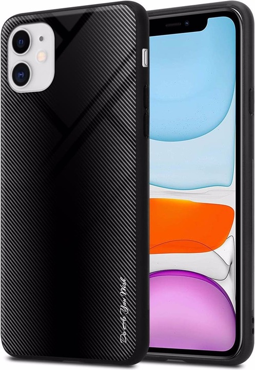 Productafbeelding Cadorabo TPU gestreepte glasplaat (Apple iPhone 11)
