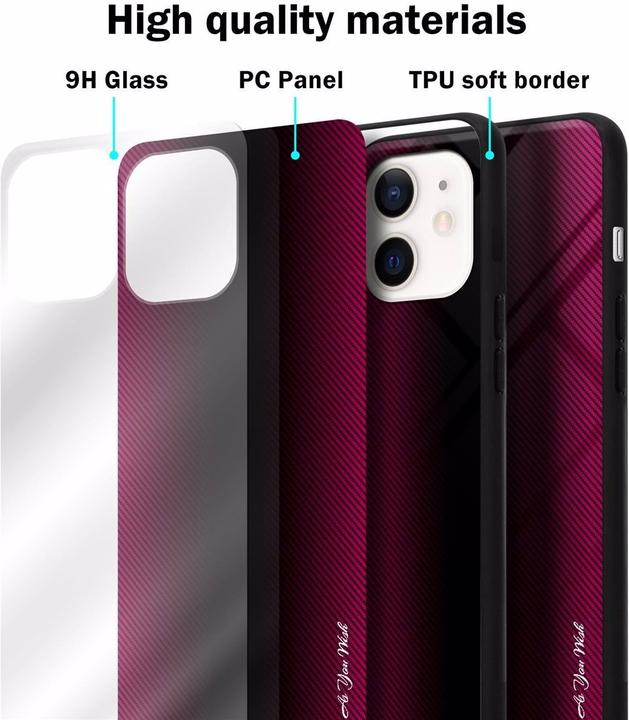 Immagine prodotto Cadorabo Copertura di vetro a strisce in TPU (Apple iPhone 12 mini)