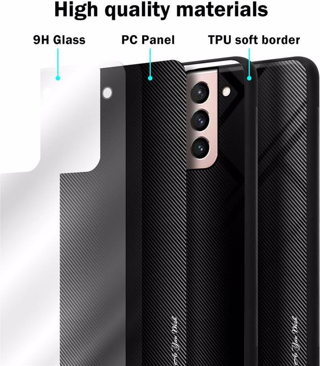 Image du produit Cadorabo TPU Couverture en verre rayé (Samsung Galaxy S21 5G)