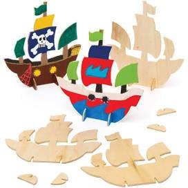 Activity Board Pirate children's birthday ship craft box, creative set, DIY set, craft set