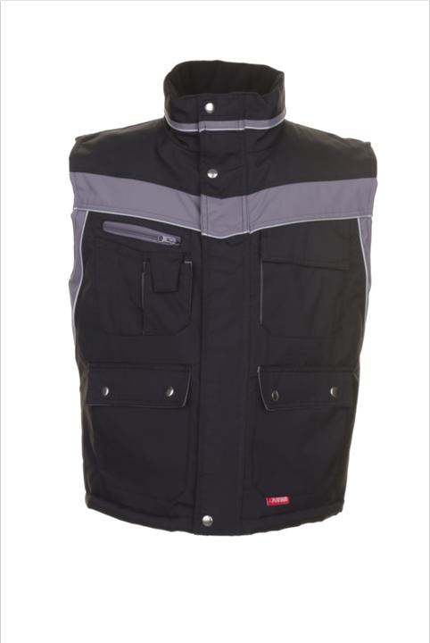 Planam unisex Winterweste PLALINE schwarz, zink Grösse L (L)