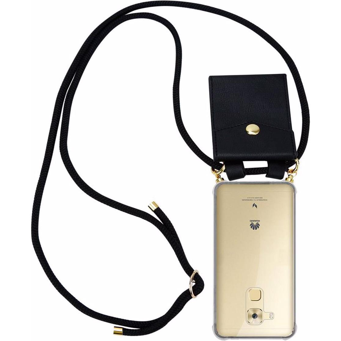 Cadorabo TPU Handy Kette GOLD Cover, Handykette, Schwarz