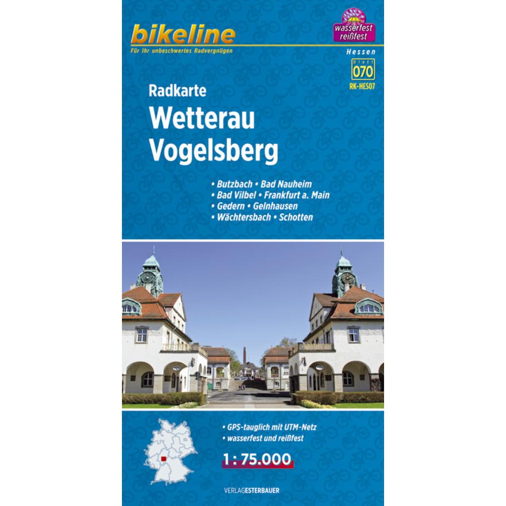 Wetterau / Vogelsberg Cycle Map - BIKEK.DE.HES07, Landkarte