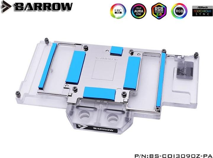 Actual product image Barrow LRC2.0 full coverage GPU Water Block for Colorful BATTLEAX 3090 Aurora