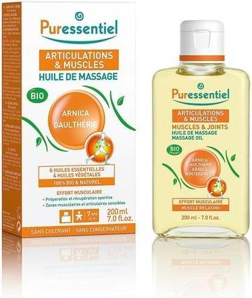 Actual product image Puressentiel Massage Oil Muscle Strain Organic (100ml) (100 ml)