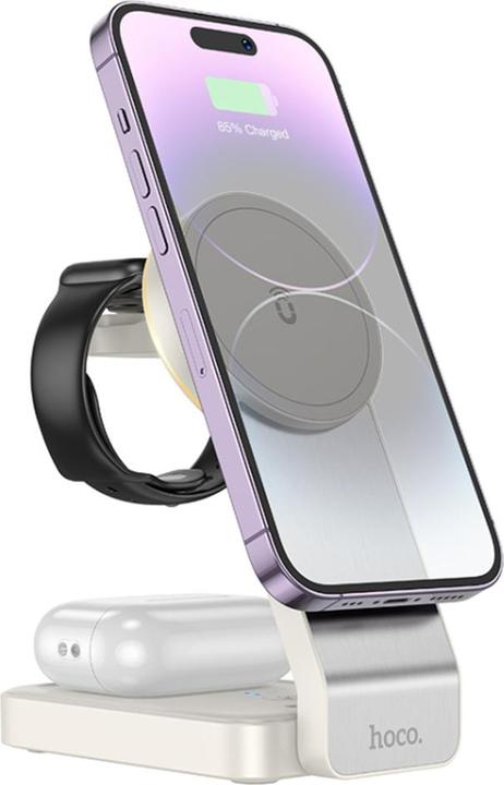 Hoco Caricabatterie wireless pieghevole 3-1 CQ3 (15 W)
