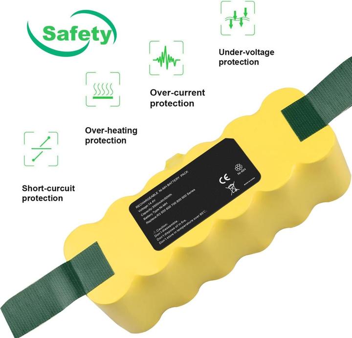 Produktbild Acconic Ersatzakku 3300mAh für iRobot Roomba