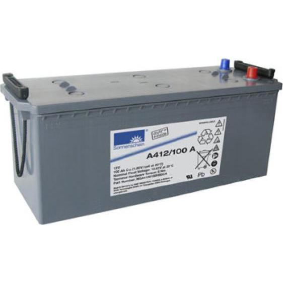 Exide, Versorgungsbatterie, Sonnenschein Dryfit A412/100 A Blei Akku mit A-Pol 12V, 100000mAh (12 V, 100 Ah)