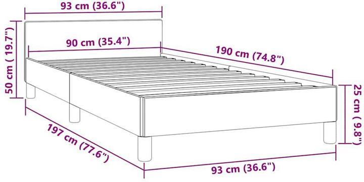 Produktbild vidaXL Tiffi (90 x 190 cm)