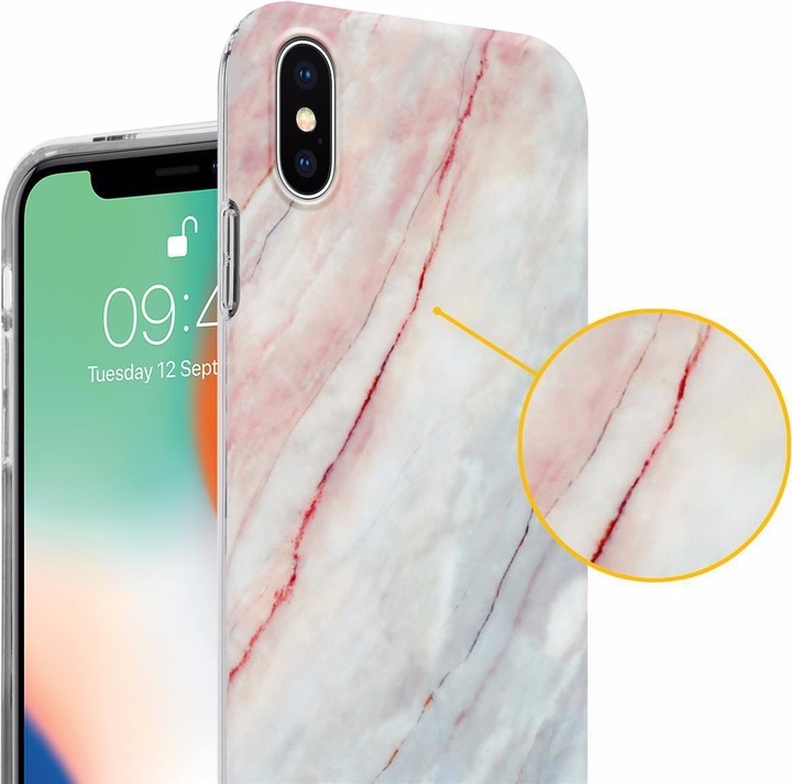 Produktbild Cadorabo IMD TPU Bunter Marmor Cover (Apple iPhone X)