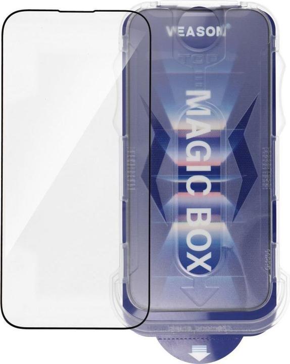 Produktbild Veason Protective glass 6D Pro Easy-Install Glass + Applicator - for Iphone 16 Plus black (1 Stk., Apple iPhone 16 Plus)