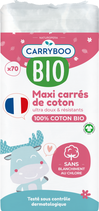 Produktbild Carryboo 100% Bio-Baumwolle Maxi Pads (70 Stück)