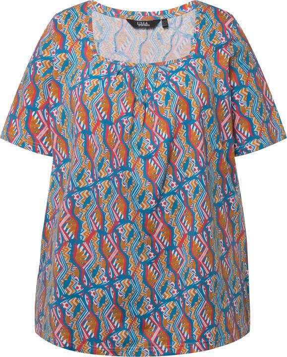 Produktbild Ulla Popken T-Shirt, Zierfalten, A-Linie, Carree-Ausschnitt, Halbarm (42, 44)