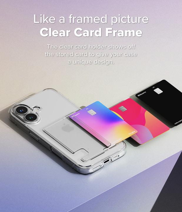Image du produit Ringke Case for iPhone 16 Plus FUSION CARD CLEAR (Apple iPhone 16 Plus)