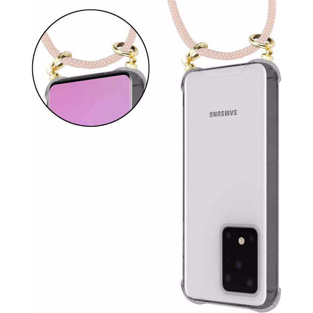Thumbnail - Cadorabo TPU Handy Kette GOLD Cover, Handykette, Rosa
