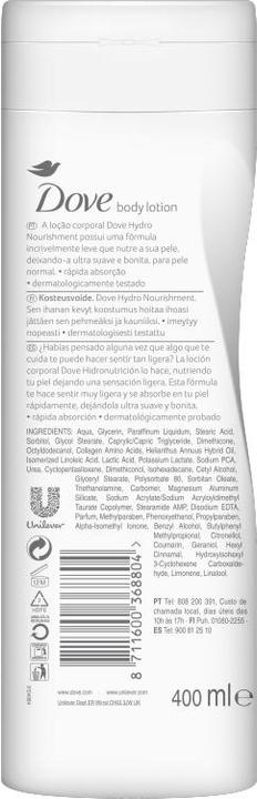 Actual product image Dove Body Love Light Care Body Lotion 400ml (Body lotion, 400 ml)