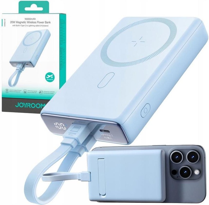 Actual product image Joyroom Magnetic Wireless Powerbank 10000mAh (10000 mAh, 20 W, 38.50 Wh)