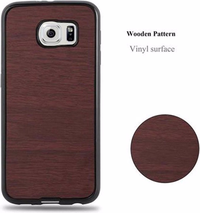 Image du produit Cadorabo Couverture en bois TPU (Samsung Galaxy S6)