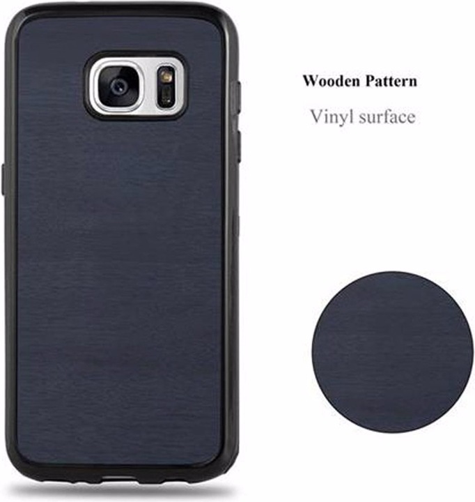 Actual product image Cadorabo TPU Wooden Cover (Samsung Galaxy S7)