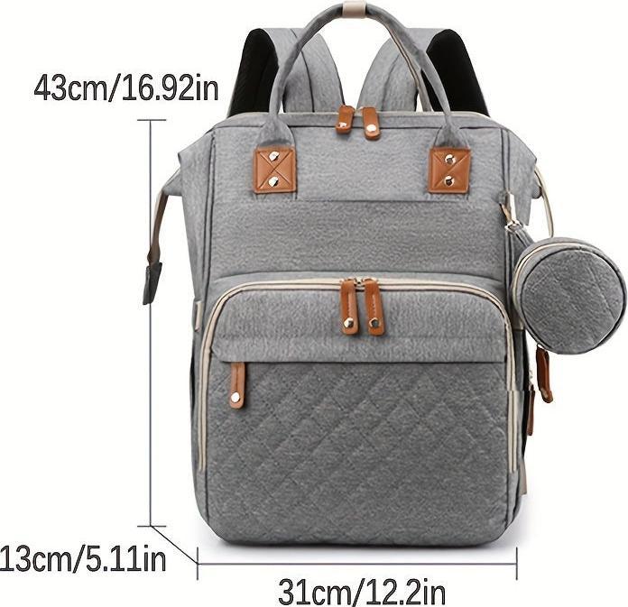 Produktbild Only-Bags.Store Grosse Kapazität Mommy Bag, Outdoor-Sport Windel Rucksack, Multi Layer Daypack Knapsack für Frauen