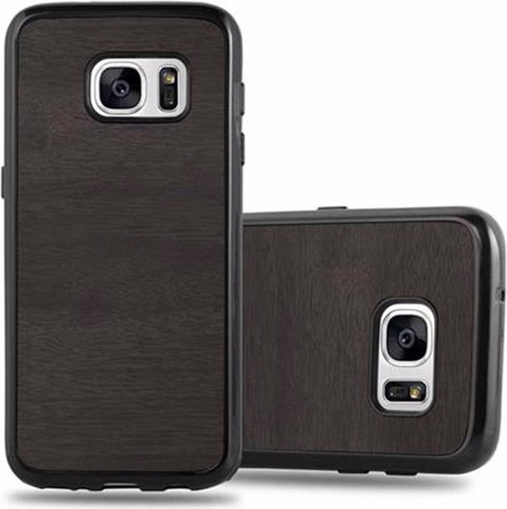 Actual product image Cadorabo TPU Wooden Cover (Samsung Galaxy S7)