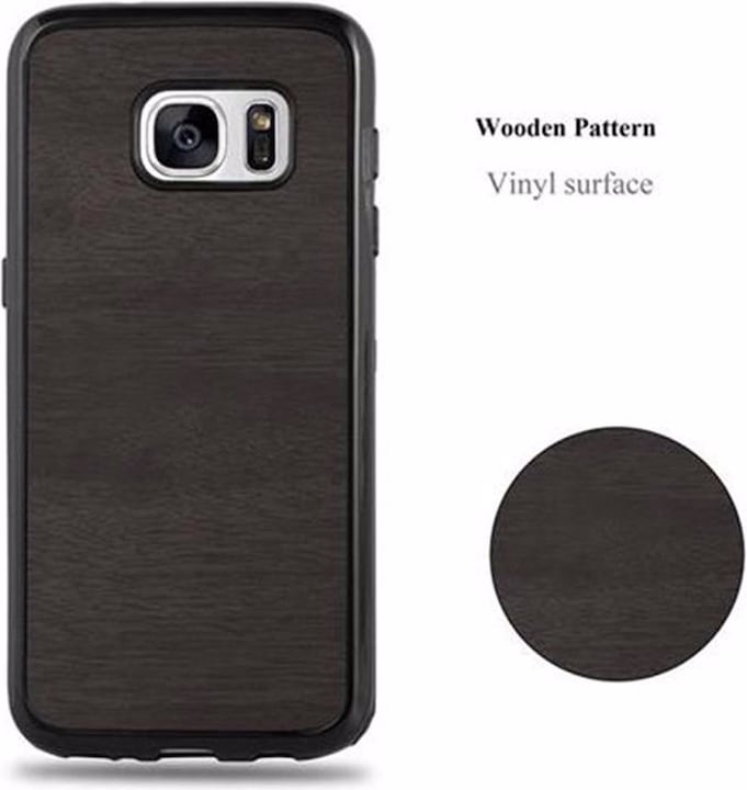 Actual product image Cadorabo TPU Wooden Cover (Samsung Galaxy S7)
